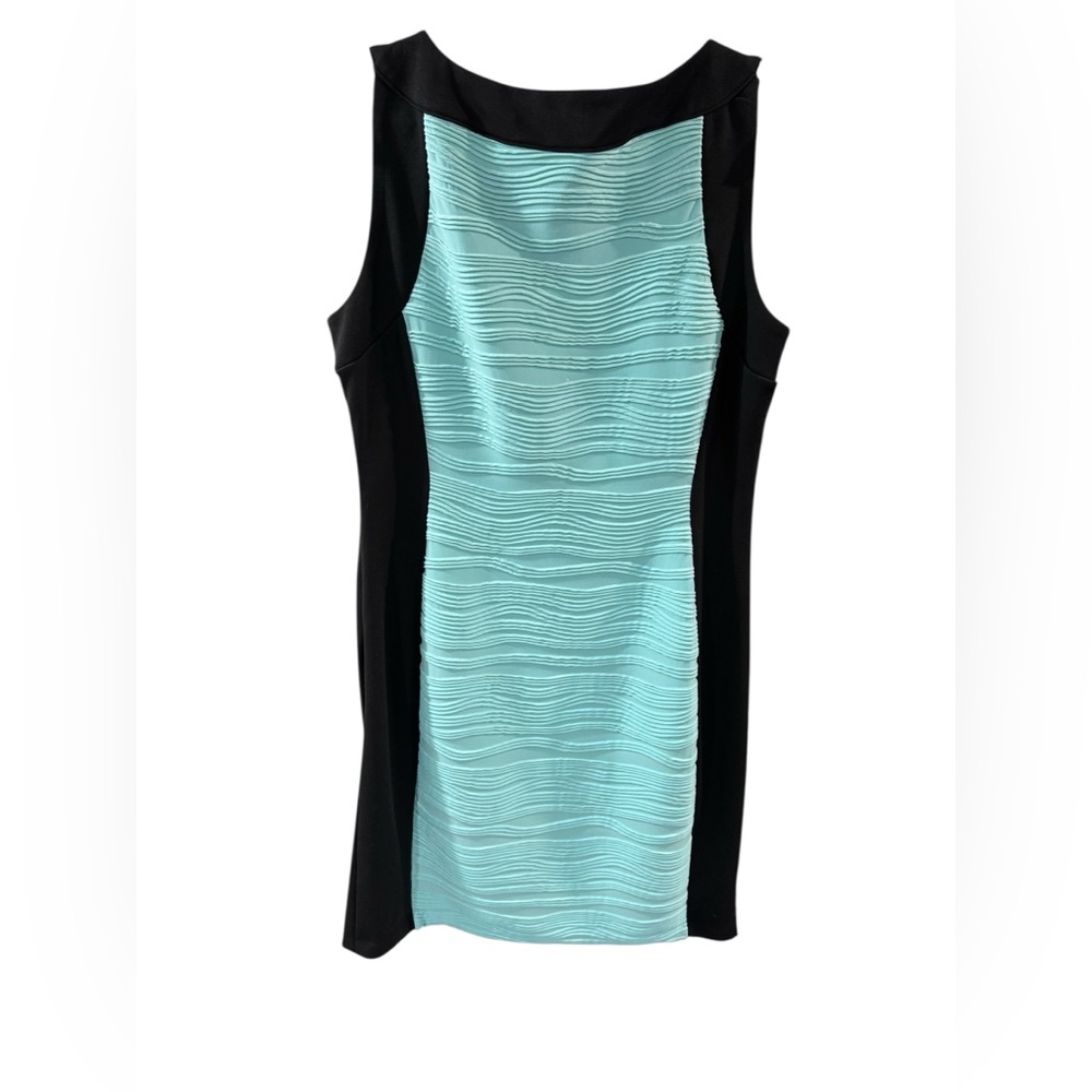Calvin Klein Mint Green & Black Sheath Sleeveless Dress - Picture 4 of 7